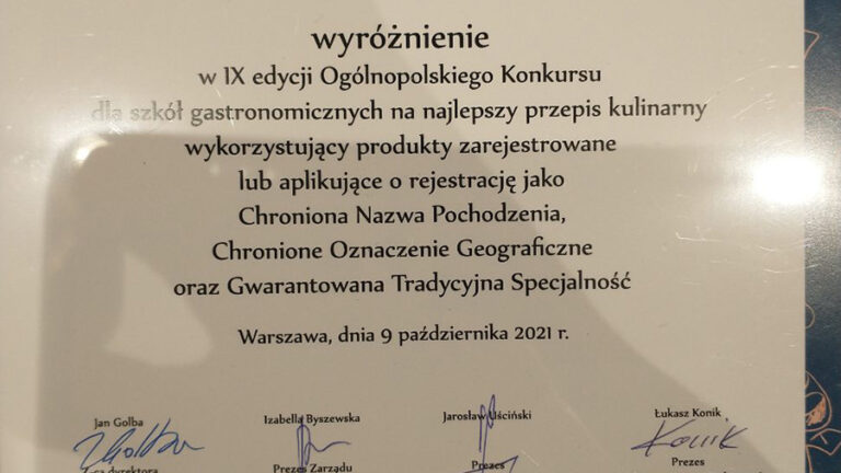 Wyróżnienie konkurs