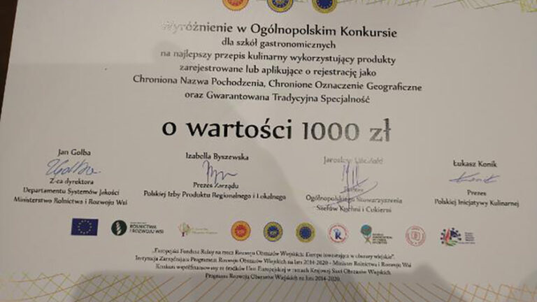 Wyróżnienie konkurs