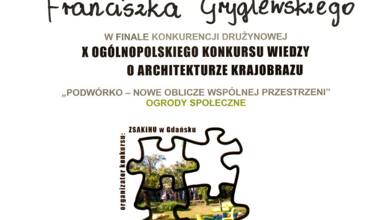 Konkurs architektura krajobrazu