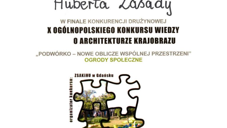 Konkurs architektura krajobrazu