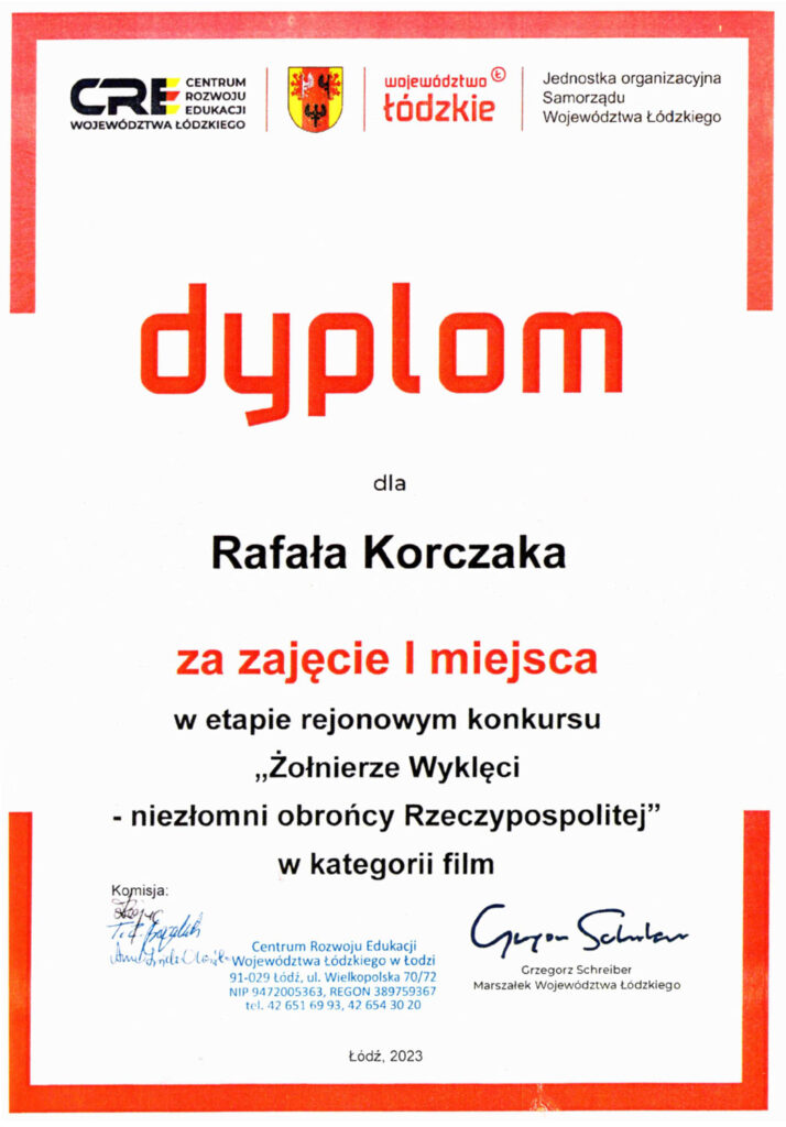 Konkurs Żołnierze Wyklęci