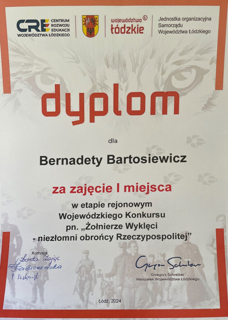 Konkurs Żołnierze Wyklęci