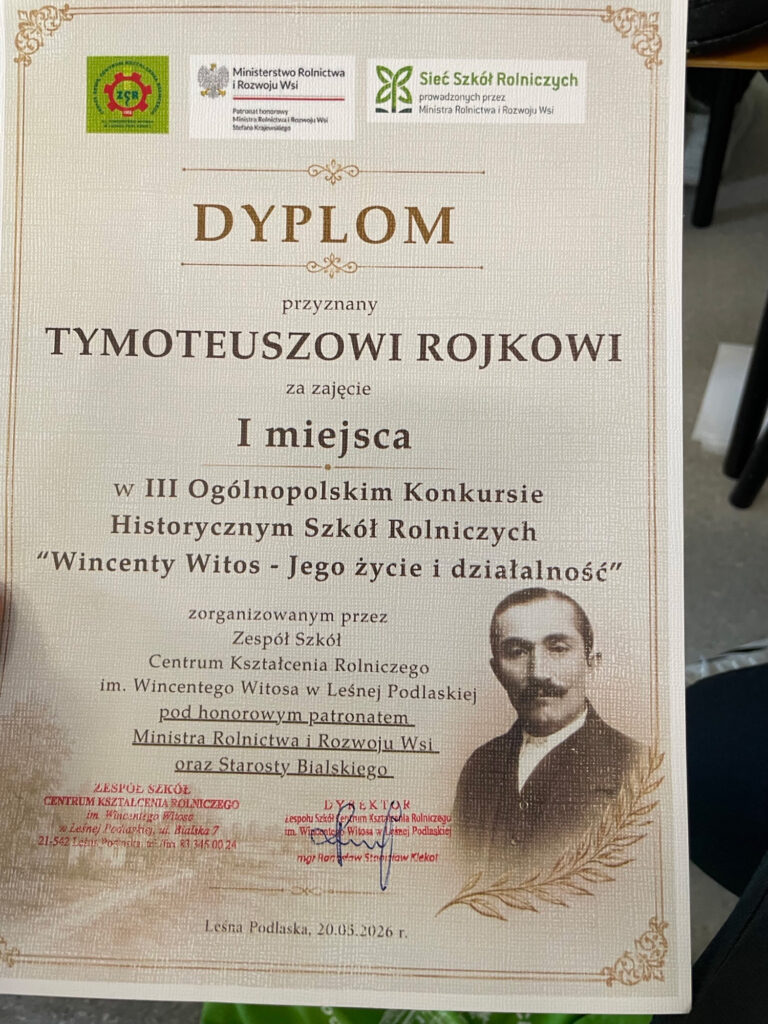 Ogólnopolski konkurs Wincenty Witos - Jego życie i działalność